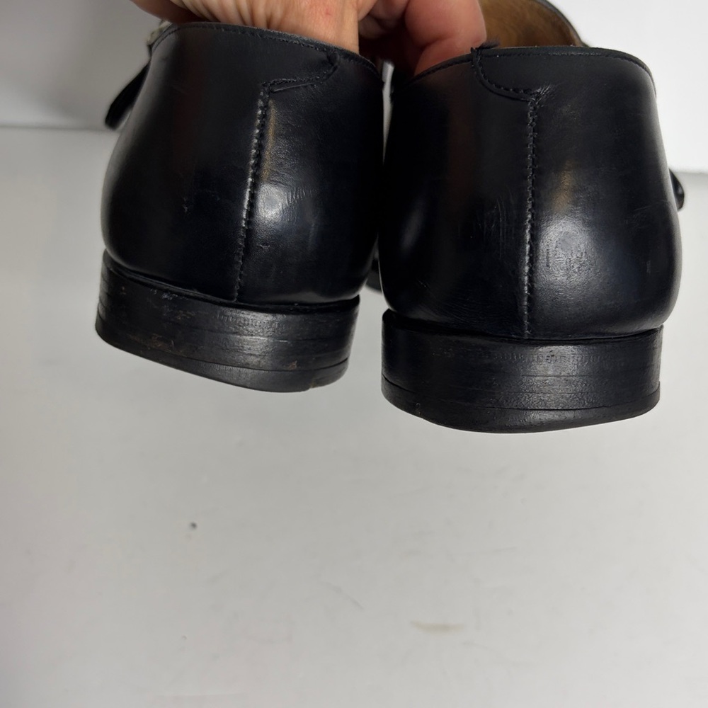 Crockett & Jones Mens Shoes UK 9 G US 10 Black Monk Strap Monkton Made in UK - Picture 8 of 15
